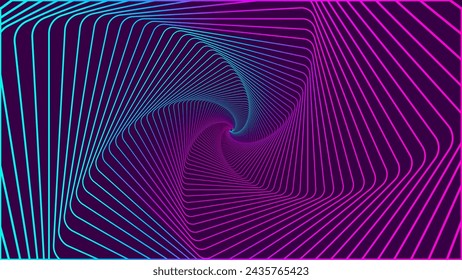 Line spiral abstract background. Abstract line gradient background with shiny color can be used in cover design, book design, poster, flyer, website. EPS 10