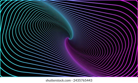 Line spiral abstract background. Abstract line gradient background with shiny color can be used in cover design, book design, poster, flyer, website. EPS 10