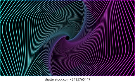 Line spiral abstract background. Abstract line gradient background with shiny color can be used in cover design, book design, poster, flyer, website. EPS 10