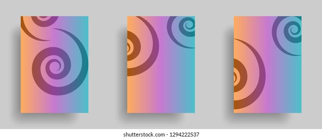 Line spiral abstract background.Curl ornament floral endless waves strokes.Sea aqua water swirl decoration texture.Vector for print or fabric textile.Cover for tile,flyleaf,wrapping. - Vector