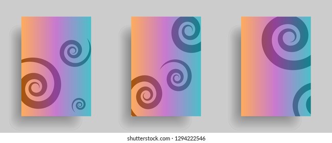 Line spiral abstract background.Curl ornament floral endless waves strokes.Sea aqua water swirl decoration texture.Vector for print or fabric textile.Cover for tile,flyleaf,wrapping. - Vector