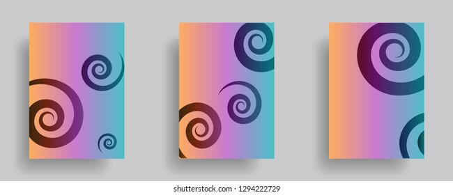 Line spiral abstract background.Curl ornament floral endless waves strokes.Sea aqua water swirl decoration texture.Vector for print or fabric textile.Cover for tile,flyleaf,wrapping. - Vector