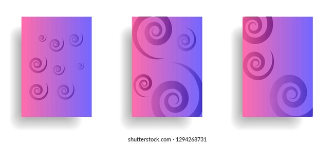Line spiral abstract background.Curl ornament floral endless waves strokes.Sea aqua water swirl decoration texture.Vector for print or fabric textile.Cover for tile,flyleaf,wrapping. - Vector