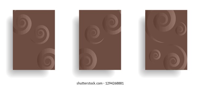 Line spiral abstract background.Curl ornament floral endless waves strokes.Sea aqua water swirl decoration texture.Vector for print or fabric textile.Cover for tile,flyleaf,wrapping. - Vector