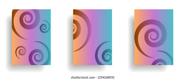 Line spiral abstract background.Curl ornament floral endless waves strokes.Sea aqua water swirl decoration texture.Vector for print or fabric textile.Cover for tile,flyleaf,wrapping. - Vector