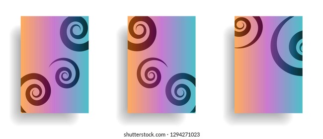 Line spiral abstract background.Curl ornament floral endless waves strokes.Sea aqua water swirl decoration texture.Vector for print or fabric textile.Cover for tile,flyleaf,wrapping. - Vector