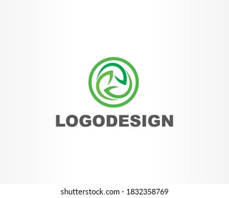 line spiral concept vector logo design elements