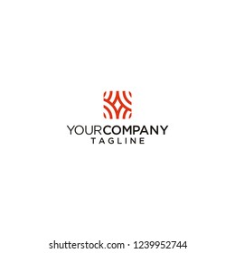 line square abstract logo vector icon