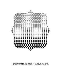 line square with graphic seamless style background design