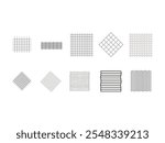 Line Square Gride Element Set