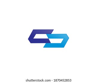 Line and square icon design template