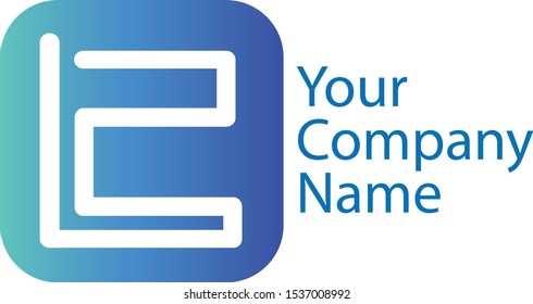 Line Square Logo Vector Design