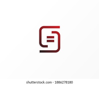 plantilla de diseño de logotipo de forma cuadrada y de línea