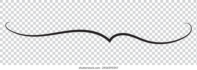 Line squiggle vector decoration element