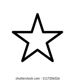 Line star icon vector