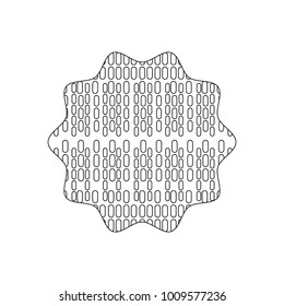 line star with pattern graphic seamless background texture