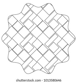 line star with pattern shapes abstract background decoration