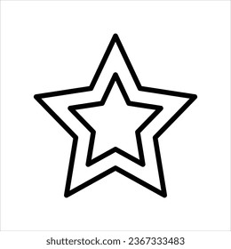 line stars icon stock illustration 