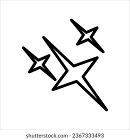 line stars icon stock illustration 