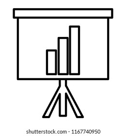 line statistics bar precentation graphic growing