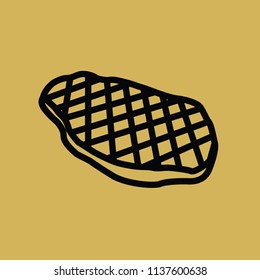 Line Steak Cartoon