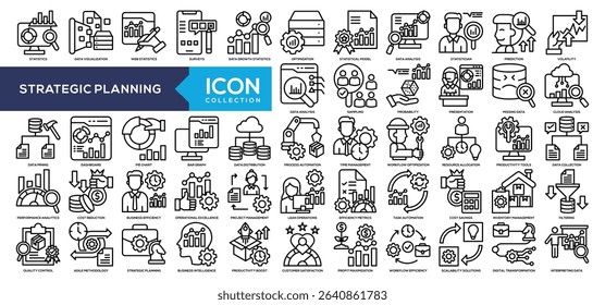 Line - Strategic Planning Icon Collection