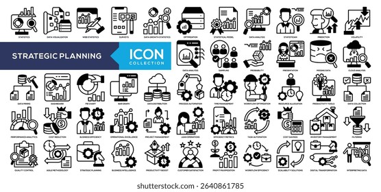 Line - Strategic Planning Icon Collection