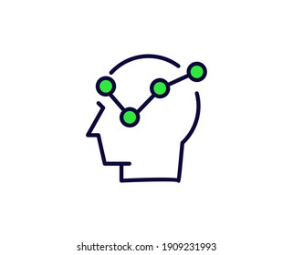 Line Strategy icon isolated on white background. Outline symbol for website design, mobile application, ui. Strategy pictogram. Vector illustration, editorial stroсk. 