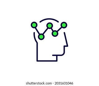 Line Strategy icon isolated on white background. Outline symbol for website design, mobile application, ui. Strategy pictogram. Vector illustration, editorial stroсk. 