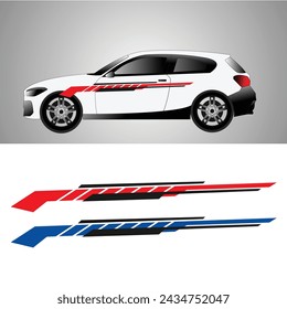 line strip car wrap decal design vector