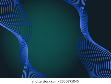 line striped ribbon with twisted pattern gradient blue science theme background for advertisement website template website template,cover landingpage label design vector eps.