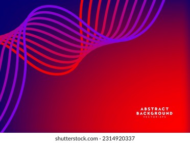 line striped wavy pattern gradient violet and red genetic science theme background for advertisement website template website template,cover landingpage label design vector