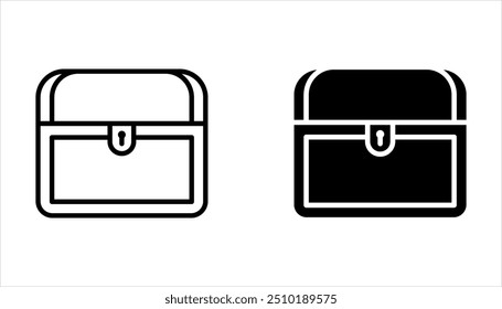 Conjunto de iconos de pecho de trazo de línea. Objetos vectoriales editables aislados sobre un fondo blanco.
