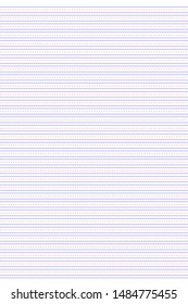 Line for students to start writing practice.