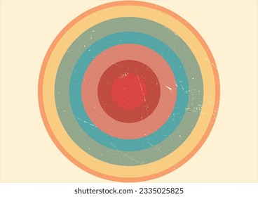 Ligne dans le style des années 70.Arrière-Plan Classique Vintage Retro Rays.Rétro Abstrait, Faisceau de soleil, motif géométrique, Hippie Grave, Arrière-Plan Classique Vintage Retro Rays.