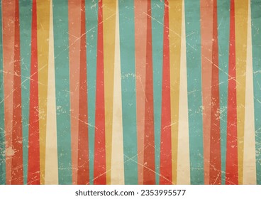 Ligne dans le style des années 70.Arrière-Plan Classique Vintage Retro Rays.Rétro Abstrait, Faisceau de soleil, motif géométrique, Hippie Grave, Arrière-Plan Classique Vintage Retro Rays.