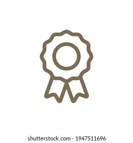 Line style award design. Vector symbol