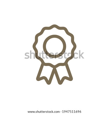 Line style award design. Vector symbol