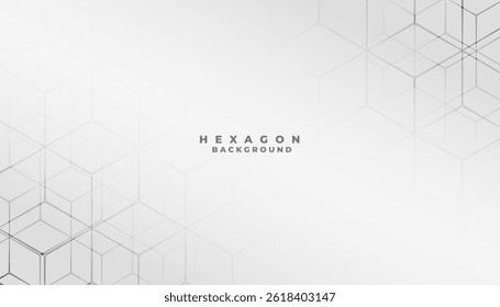 line style geometric hexagon shape pattern background design vector