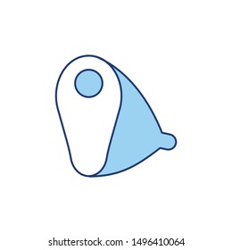 line style icon for beef