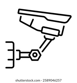 A line style icon of cctv camera 