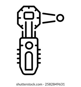 A line style icon of cutting tool 