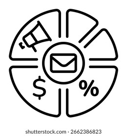 Icono de estilo de línea que indica el método de segmentación