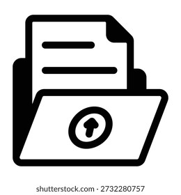 Linienstilsymbol, das den Zuweisungs-Upload darstellt