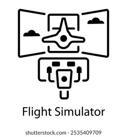 Ein Liniensymbol des Dateisimulators 