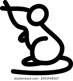 Line style icon related to animal, rat, mouse, pet