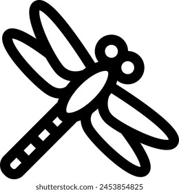 Line style icon related to autumn, dragonfly, insect
