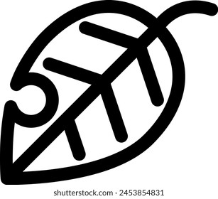 Line style icon related to autumn, dead leave, fallen leave, plant