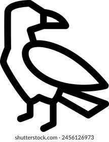 Line style icon related to bird, crow, wild animal