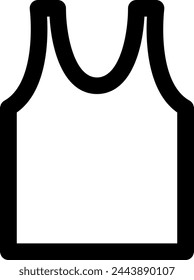 Line style icon related to clothe, cutsew, tank top